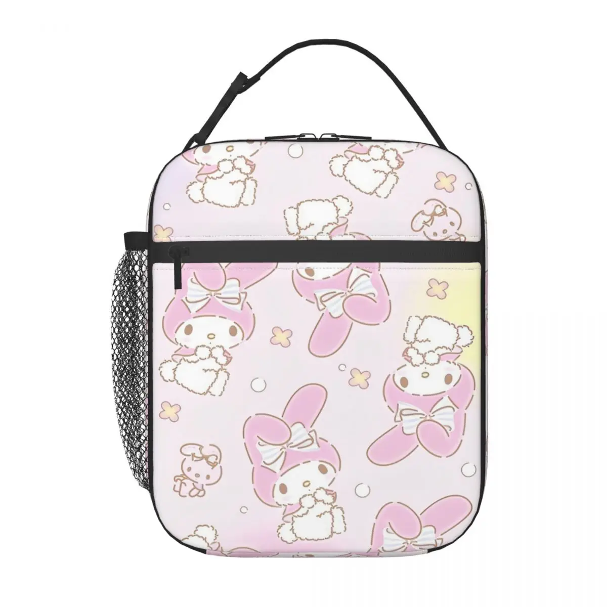 Sanrio Kawaii My Melody Insulated Lunch Bags borsa termica riutilizzabile Anime ad alta capacità Tote Lunch Box Food Bag Work Picnic