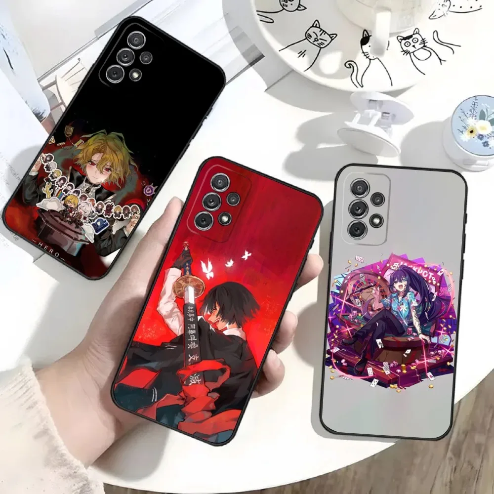

Game Limbus C-Company Phone Case For Samsung S25,S24,S21,S22,S23,S30,Ultra,S20,Plus,Fe,Lite,Note,10 Black Soft Shell