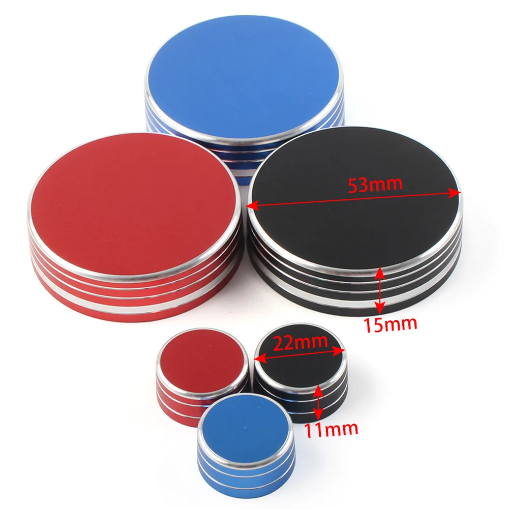 2Pcs Aluminum Car Central Control Volume Knob Cover For Cadillac CT5 CT6 XT4 XT5 XT6 2019-2020 Black/Red/Blue