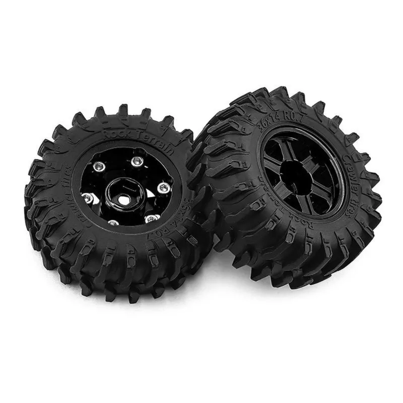 AS96-Upgrade Accessories For 1/30 SCX30 Ascent-32 RC Car- 0.7 Inch Wheel Hub Beadlock Tire Set(4Pcs)