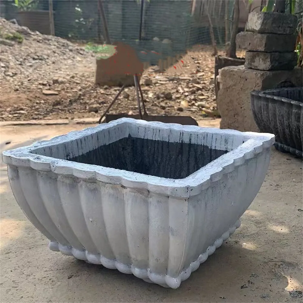 Plastic Bonsai Abrasives Rectangular Flower Pot Mould New Cement Thickened King Oval Rectangular Mould