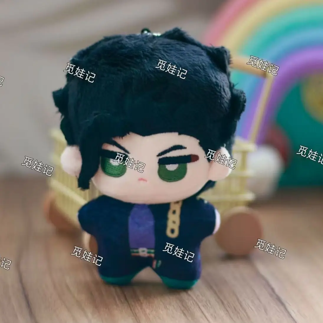 Stuffed 10cm Anime JOJO Jotaro Kujo Cotton Plush Doll Perfect Surprise Gift for Kids Friends or Backpack Ornament Keychain