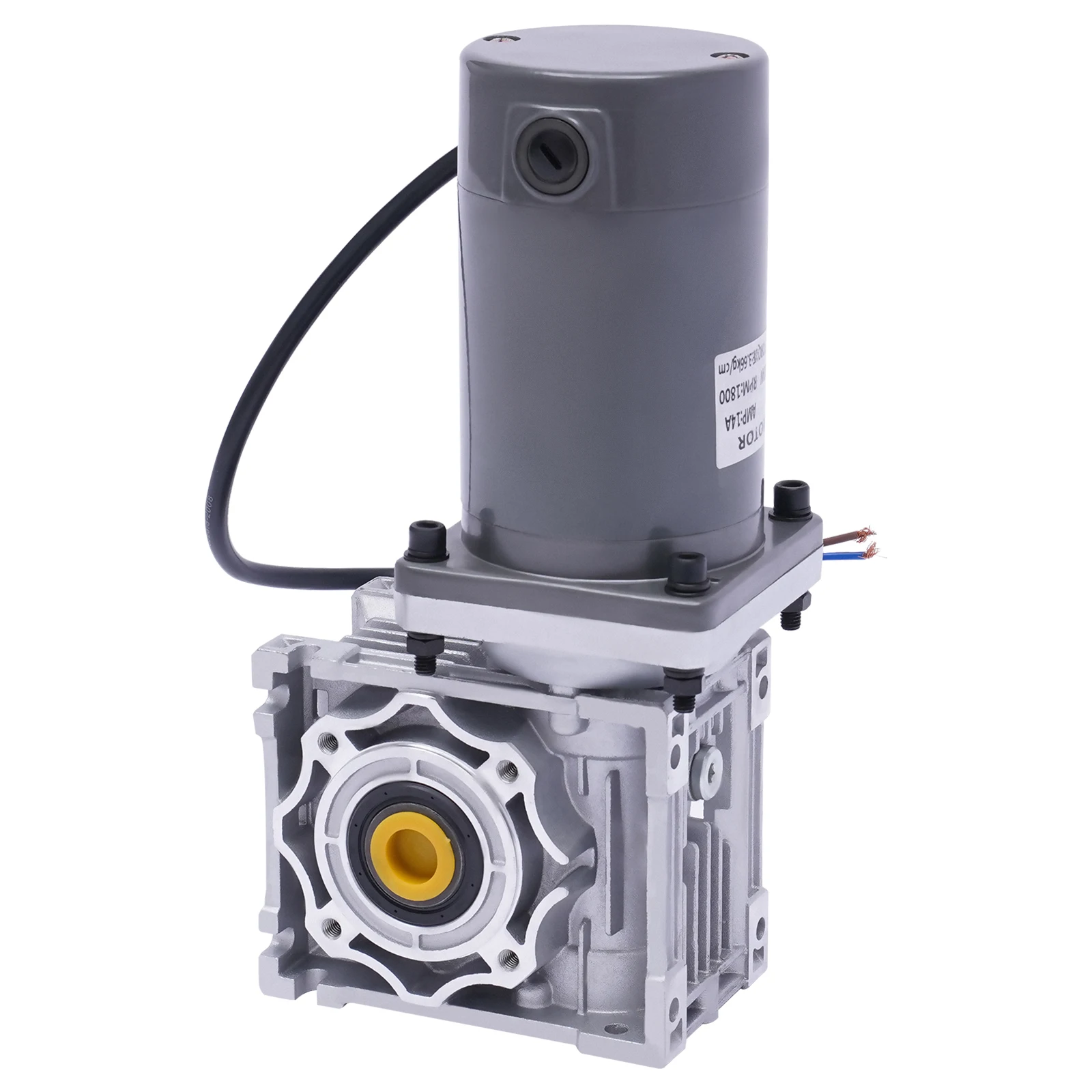 

120W Worm Gear Reducer Gearbox Electric RV Gear Motor High Torque DC 12V with Self-locking Function Automatic Barbecue Mixing