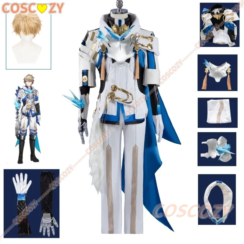 Gepard Cosplay Costume Honkai Star Rail Wig Women Men Game Uniform Jarilo-VI Silvermane Guards Belobog Halloween Party Outfits