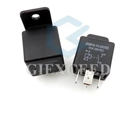 40A Auto Car Relay JD2912 4 Pin DC 12V-80V with Mounting Hole Coil Power 1.8W Automobile Control Device