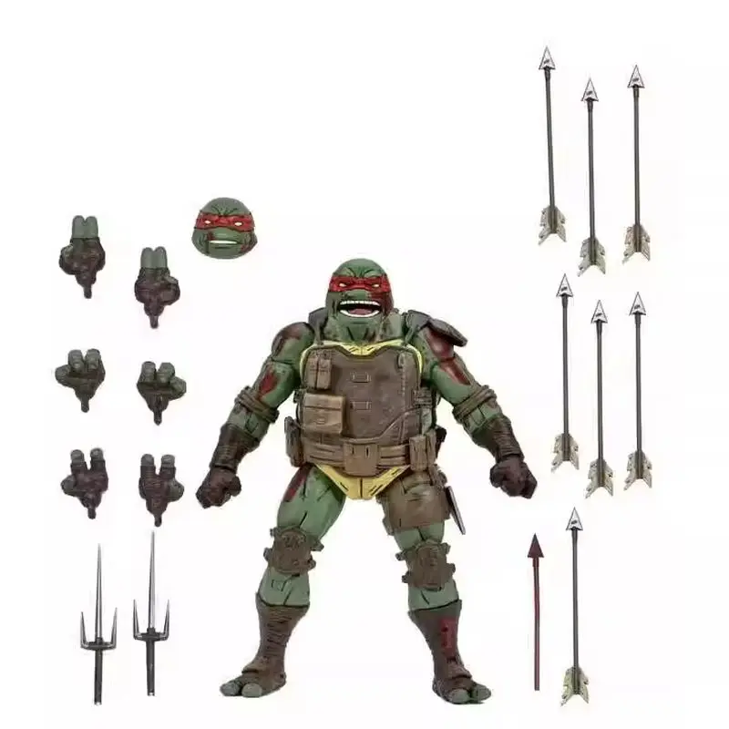 NECA TMNT الشكل المراهقين متحولة النينجا السلاحف آخر رونين تمثال دوناتيلو رافيل ليوناردو مايكل أنجلو عمل التماثيل هدية