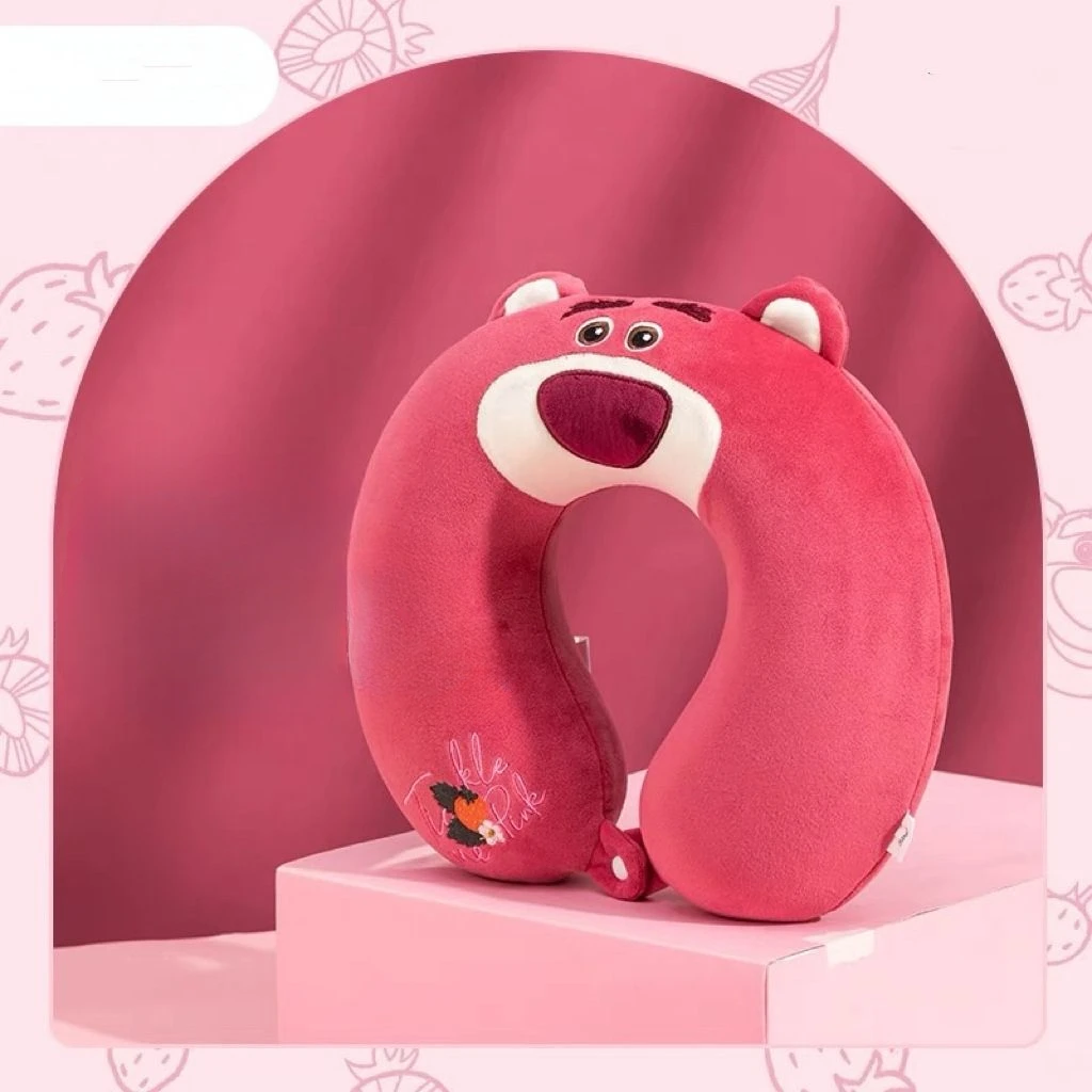 Pooh Bear Lotso Kuromi Cartoon Creative Portable Cute Fun Car Plane U-shaped Pillow Student Office Memory Foam Nap Pillow Gift