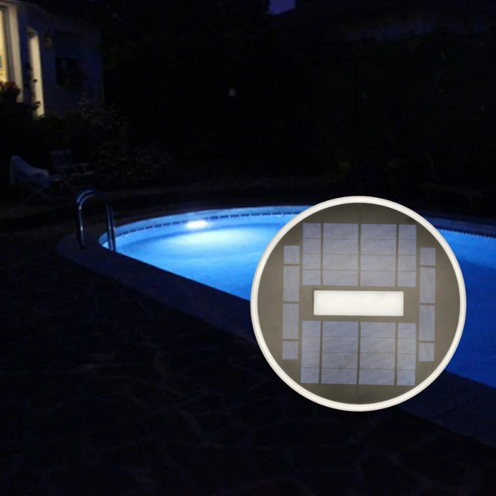 LED Solar Pool Fountain Light IP68 Waterproof Landscape Light Underwater Lamp Intelligent Remote Control Solar Pool Night Light