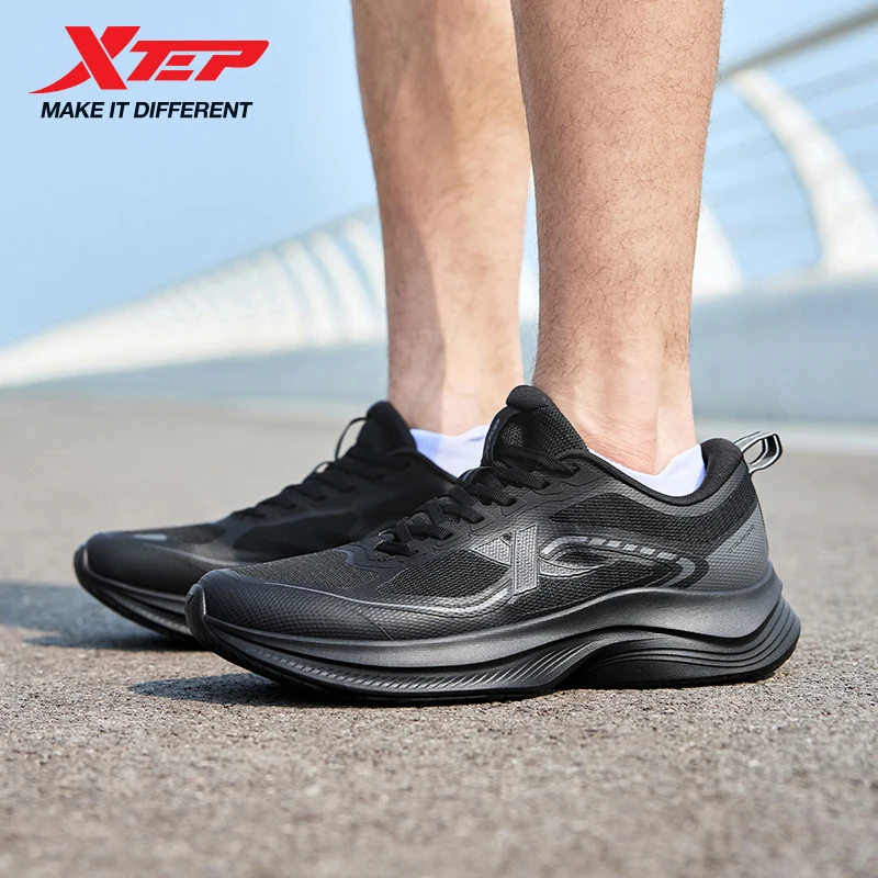 

Xtep Men‘s Running Shoes 2025 Autumn Support Shock Absorption Soft Breathable Sweat-Absorbing Quick-Drying Sneakers 875319110021