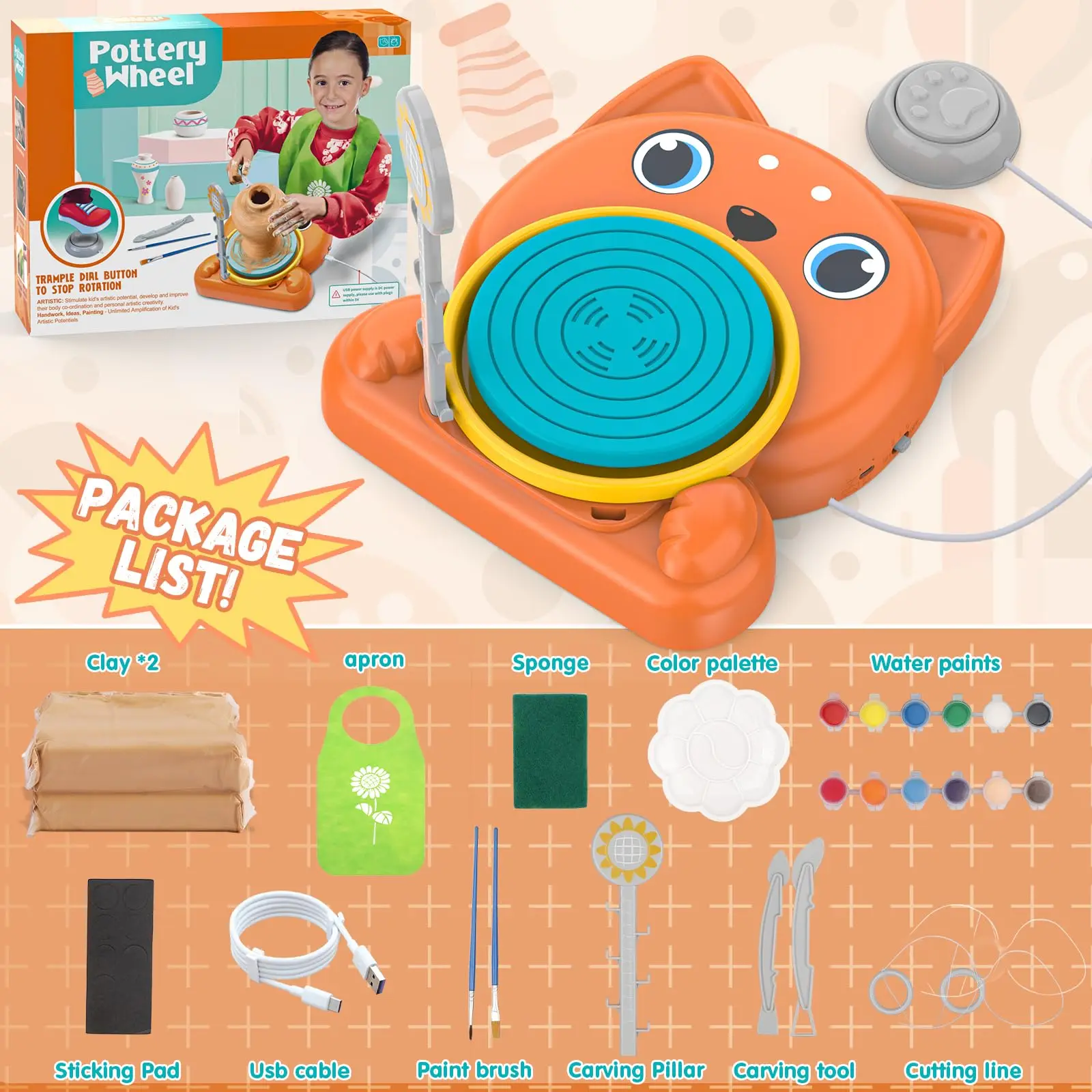 Leuke Slak Klei Machine Complete set aardewerk Schilderkunstbenodigdheden Knutselsets DIY-serie voor kinderen Prachtige speelgoedgeschenken