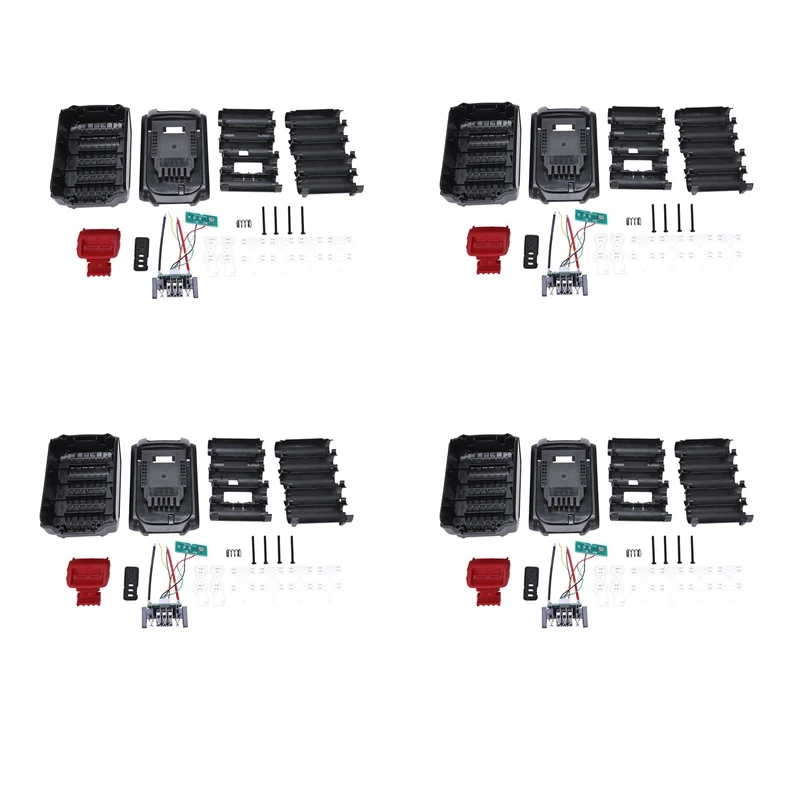 

4 шт., запасная пластиковая батарея для Dewalt, 20 В, 3 А, 4 а, Dcb200/Dcb180/ Dcb182/Dcb200, 18 в, крышка литий-ионного аккумулятора