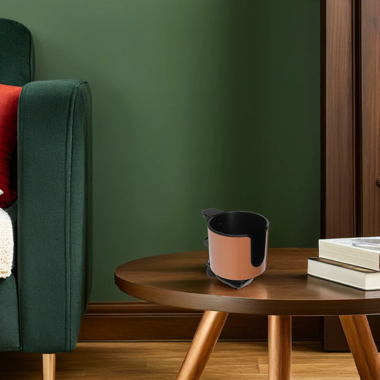 

2 in 1 Desk Cup Holder with 360 Degree Rotating Hook Clamp Mount Headphone Hanger Tumbler Holder for Table Computer Desk