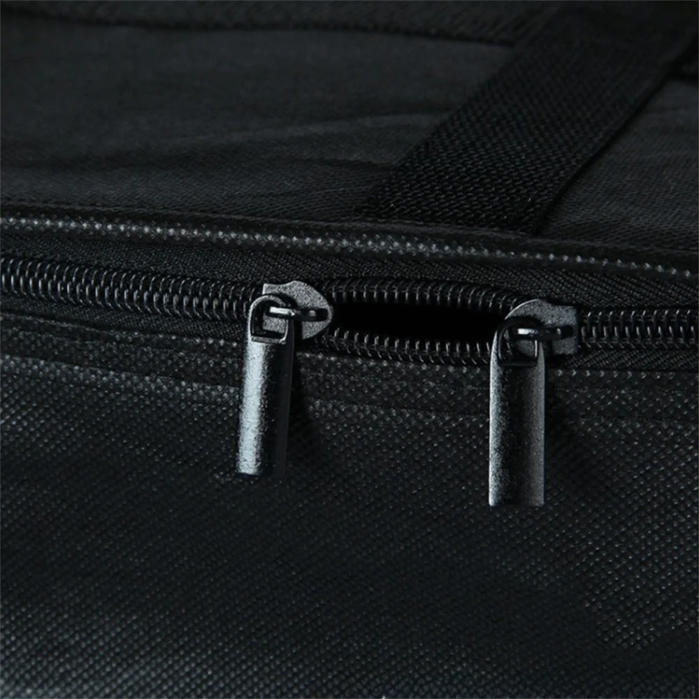 Dual Zippers Pizza Carrier Bag Fully Insulated Waterproof Portable Insulated Bag Multisize Non-Woven Fabric Food Delivery Bag