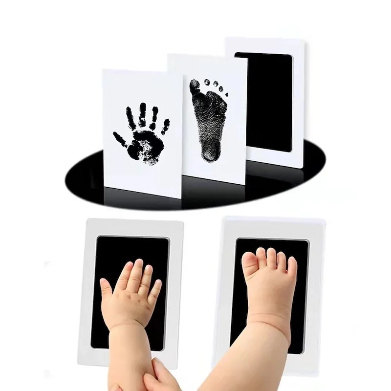 Baby Handprint Footprints Ink Pads Safe Non-toxic No-Touch Skin Inkless Inkpad Kits Pet Cat Dog Paw Prints Souvenirs Gifts