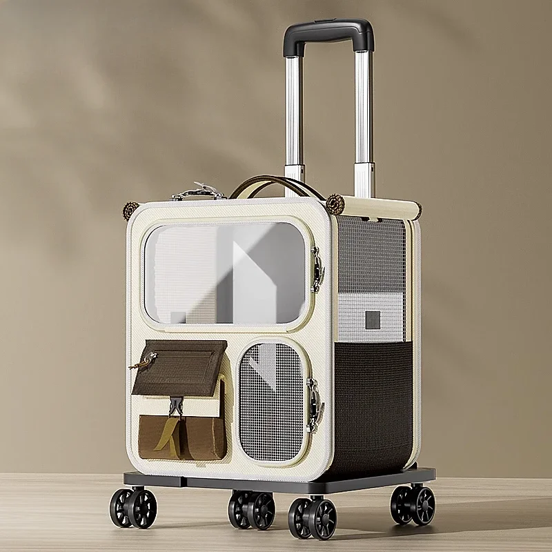 

Cat bag out portable cat backpack pet trolley case backpack multi-cat artifact dog large-capacity suitcase