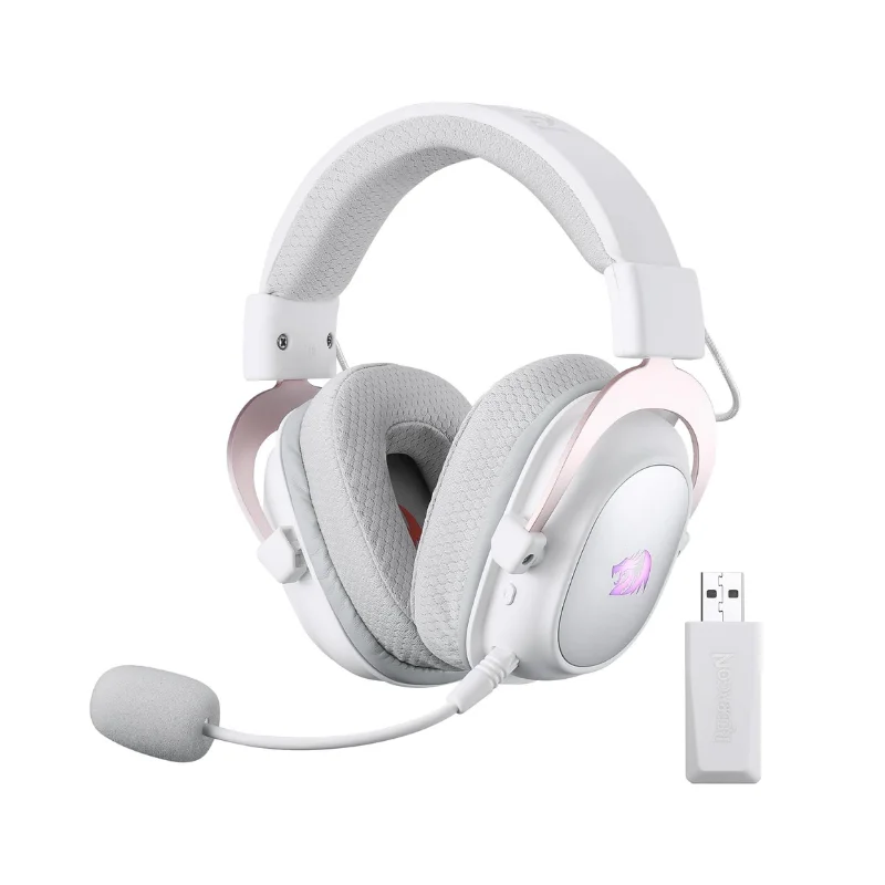 Redragon H510 PRO 3-Mode RGB Gaming 7.1 Surround Sound Headset, 53 mm Audiotreiber in Memory Foam Ohrpolster Kopfhörer