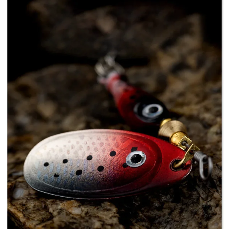 Cebos duros artificiales giratorios de Metal, accesorios giratorios de 9,1g y 7cm con lentejuelas, Señuelos de Pesca, Crap Bass