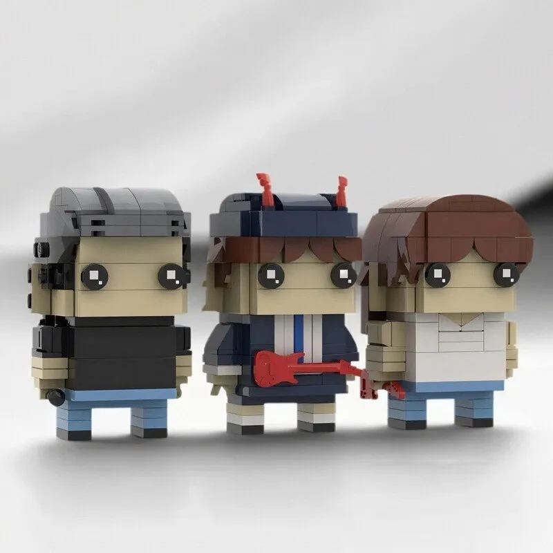 

MOC Creative Famous Rock Band AC/DC Member Character Building Block Model DIY Children's Educational Toy Birthday Gift Ornament