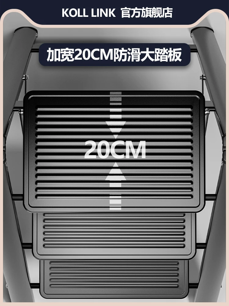 Haushaltsklappleiter, Fischgrätenleiter, multifunktionaler Teleskop-kleiner Leiterhocker für den Innenbereich