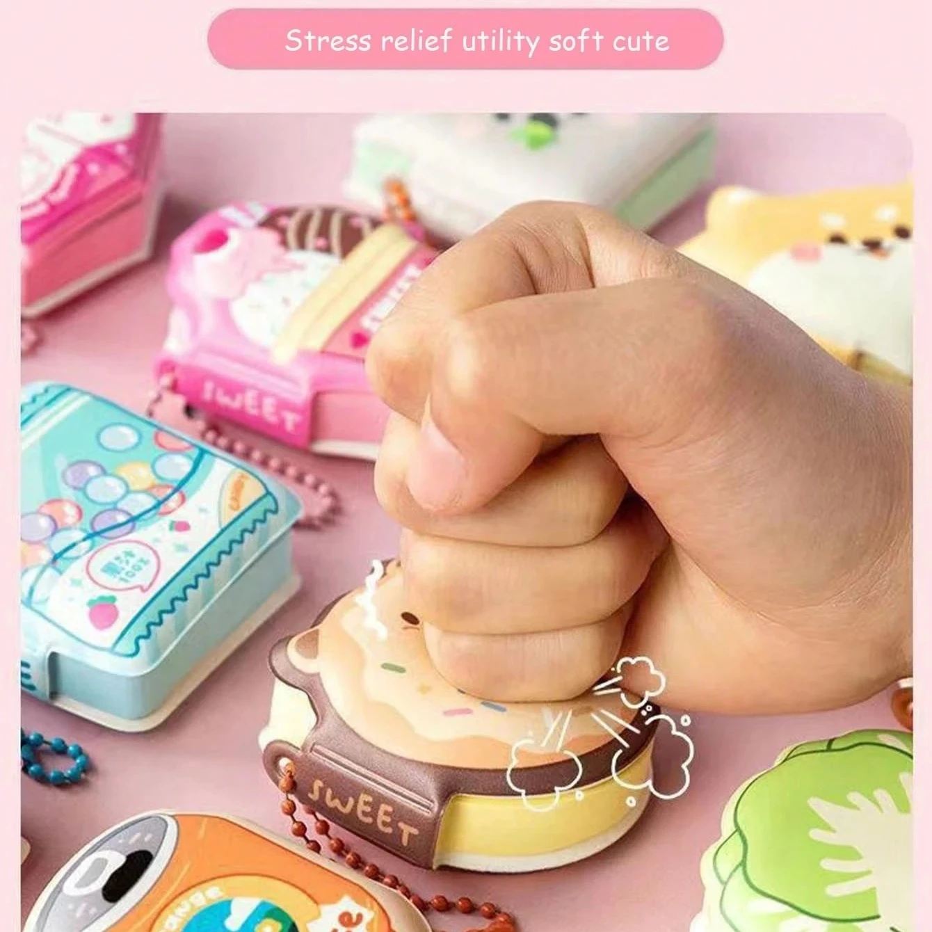 1/4pcs Stress-Relief Memo Pad, Kawaii Dessert Beverage Game Series Mini Notepad With Hanging Charm Portable Shaped Note A7863