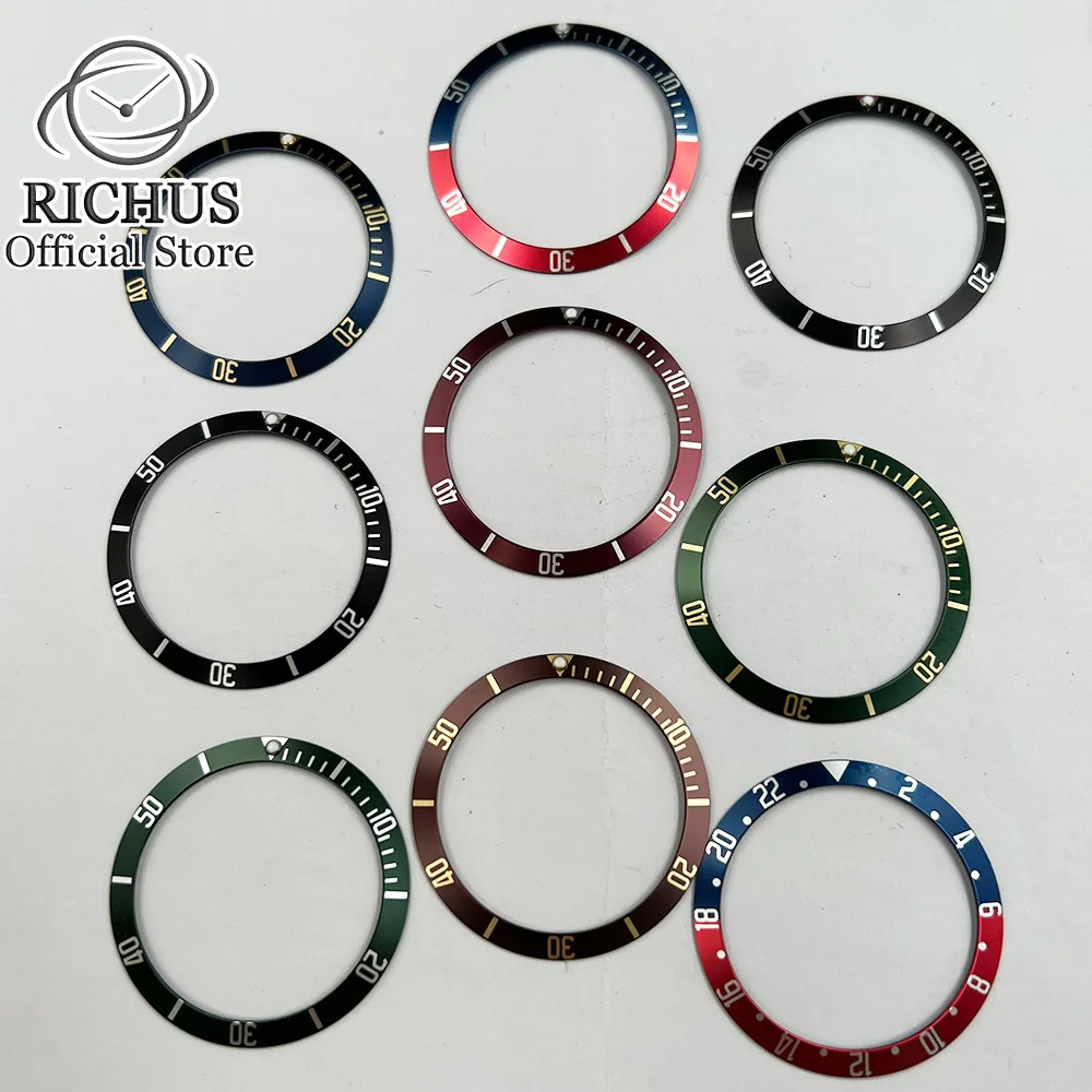 Watch Bezel 39.4mm*32.7mm Accessories Aluminum bezel fit41mm watch case