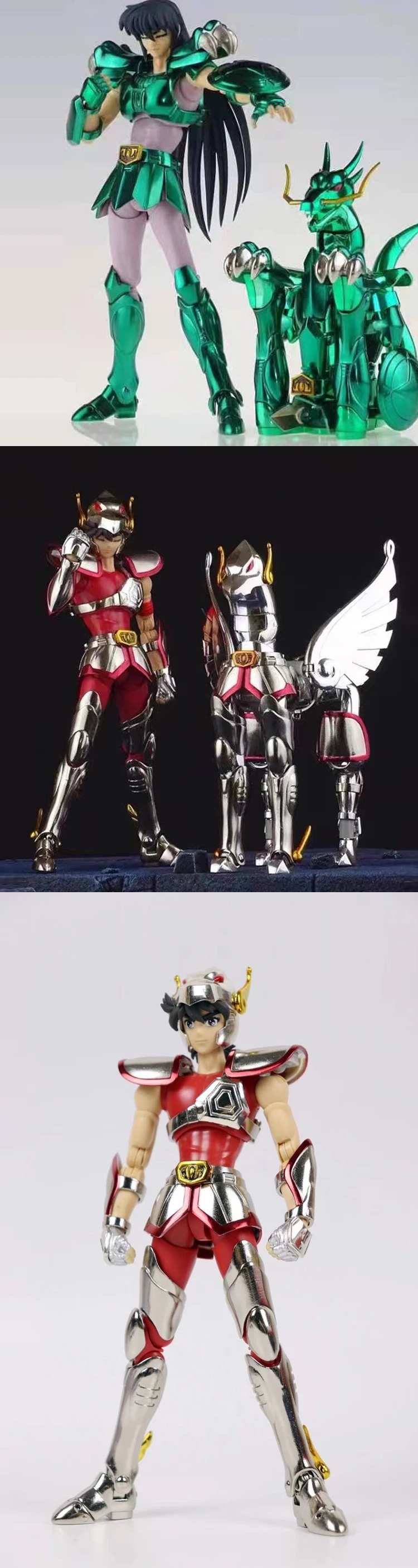 Tolles Spielzeug GT Saint Seiya Myth Cloth EX Pegasus Dragon Shiryu Hyoga Cygnus Andromeda Shun Phoenix Ikki V1 Ritter des Tierkreises – Detail 18