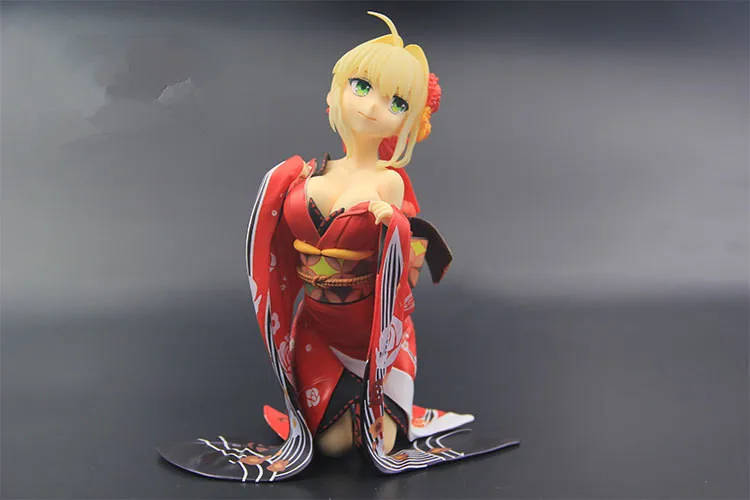 

17CM Japanese anime figure Fate EXTELLA Nero Claudius Caesar Augustus Germanicus kimono ver action figure collectible model