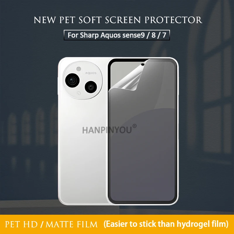 New Frosted Matte Soft PET Screen Protective Film For Sharp Aquos sense9 8 7 HD/Matte Anti-Fingerprints Anti-Scratch Film