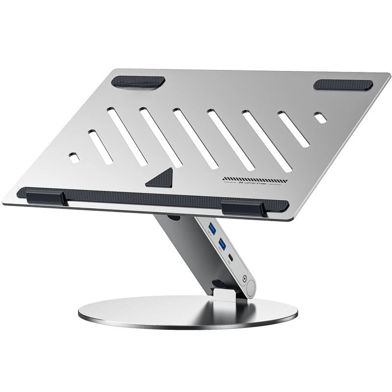 

aluminum alloy laptop bracket, multi-functional 6-in-1 docking station, rotatable heightening heat dissipation bracket