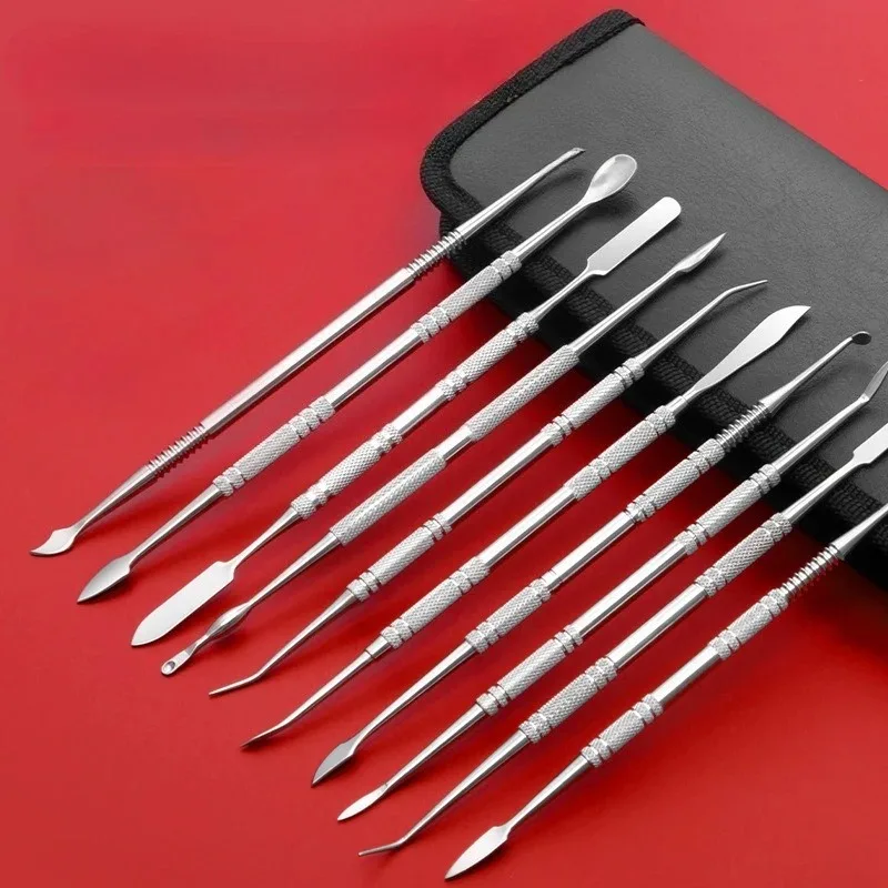 Stainless Steel Sculpture Tools Clay Carving Tools Clay Figurine Carving Knife Used for Carving Clay Soft Pottery Handicrafts