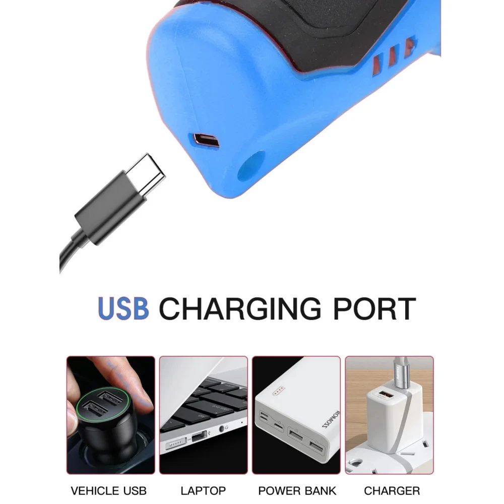 Electric Scissors Cloth Cutting Machine Lithium Charging PVC Leather Sewing Tailor Scissor Tungsten Steel Blade Doubl Blade Tool