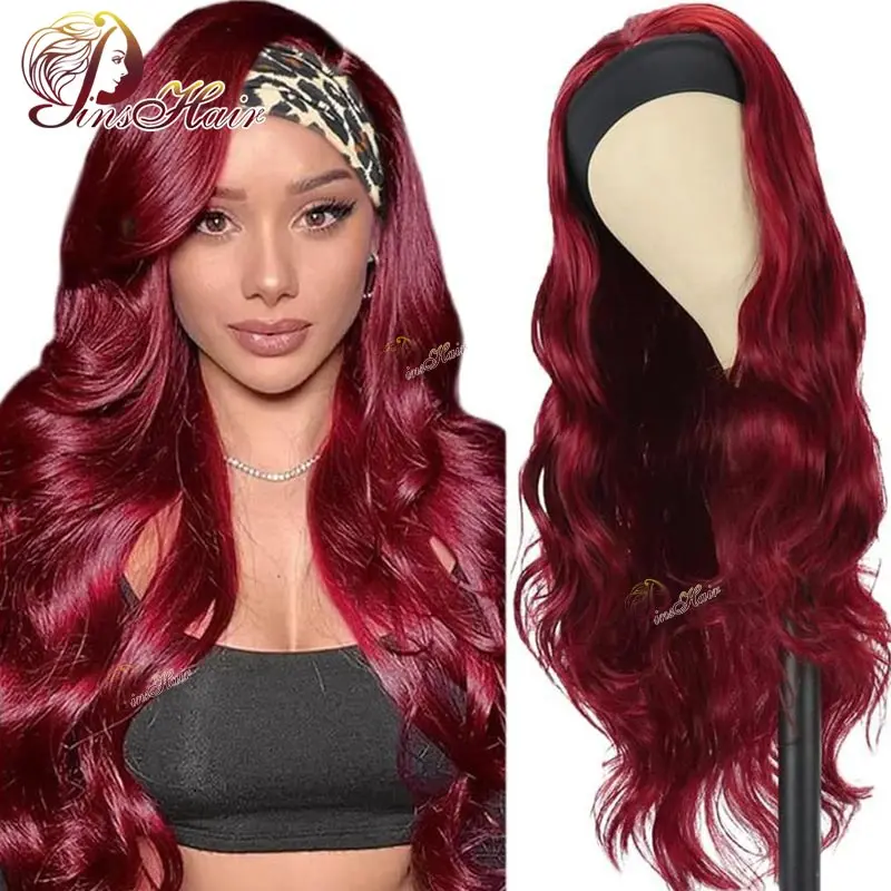 

99J Body Wave Lace Front Wigs Human Hair Burgundy Lace Frontal Wig HD Transparent Lace 13x4 Red Colored Brazilian Hair For Women