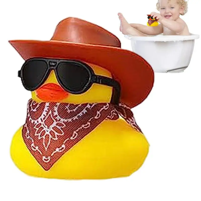 

Cowboy Duck Cool Rubber Ducks Sunglass Rubber Duck Car Accessories Dashboard Decorations Goody Bag Fillers Shower Accessories