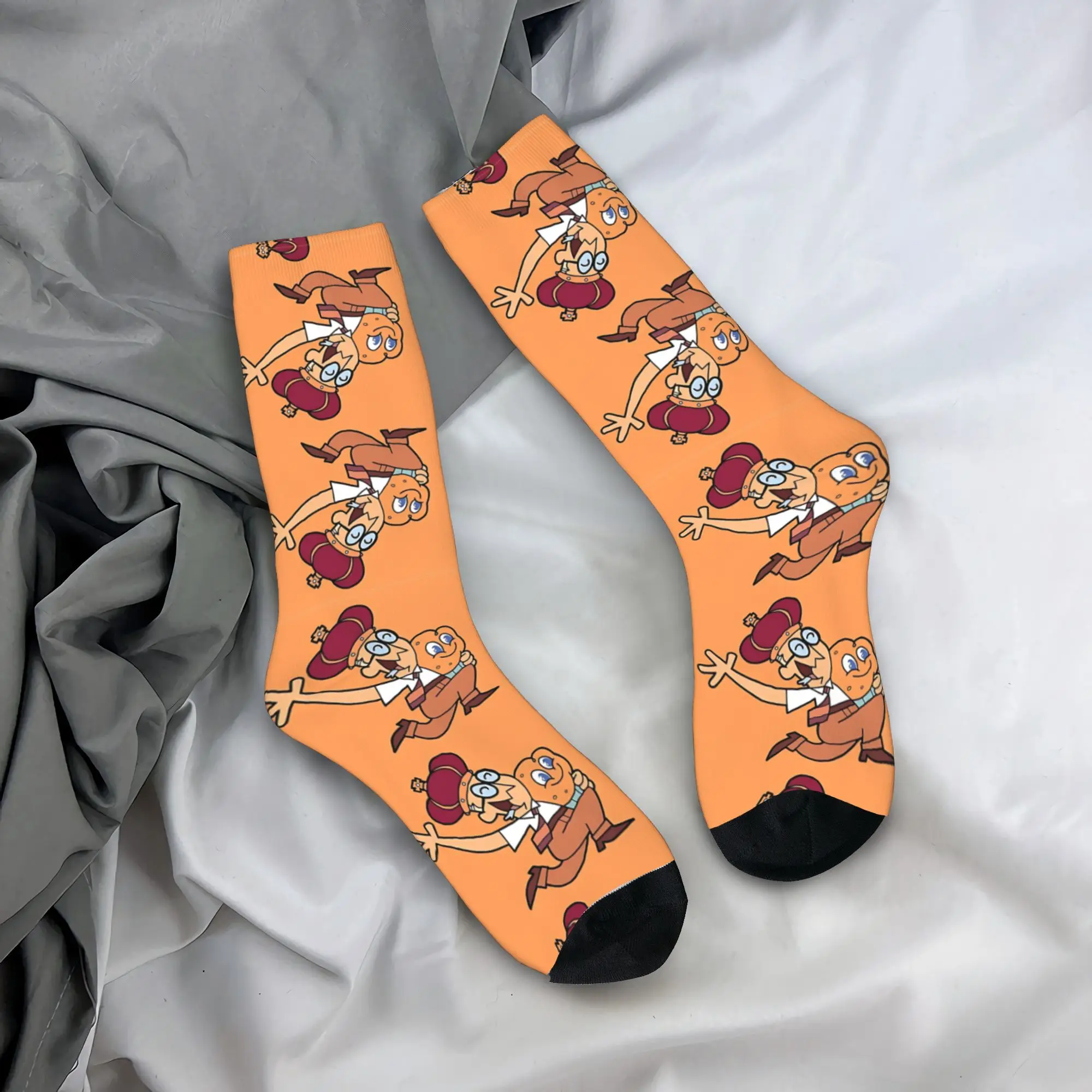 Dexter The Muffin King جوارب مختبر Kawaii الجوارب النساء الرجال جوارب ناعمة الخريف سكيت عدم الانزلاق الجوارب هدية عيد ميلاد
