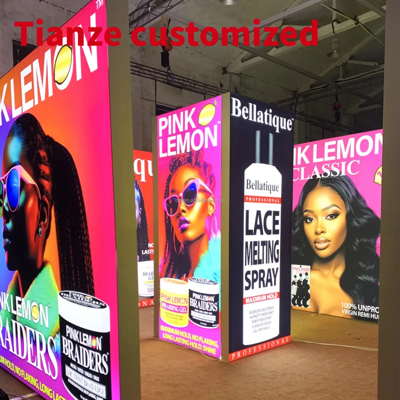 

(customized)Detian offer backlit exhibition booth lighting trade show booth large exhibition stand 10-10