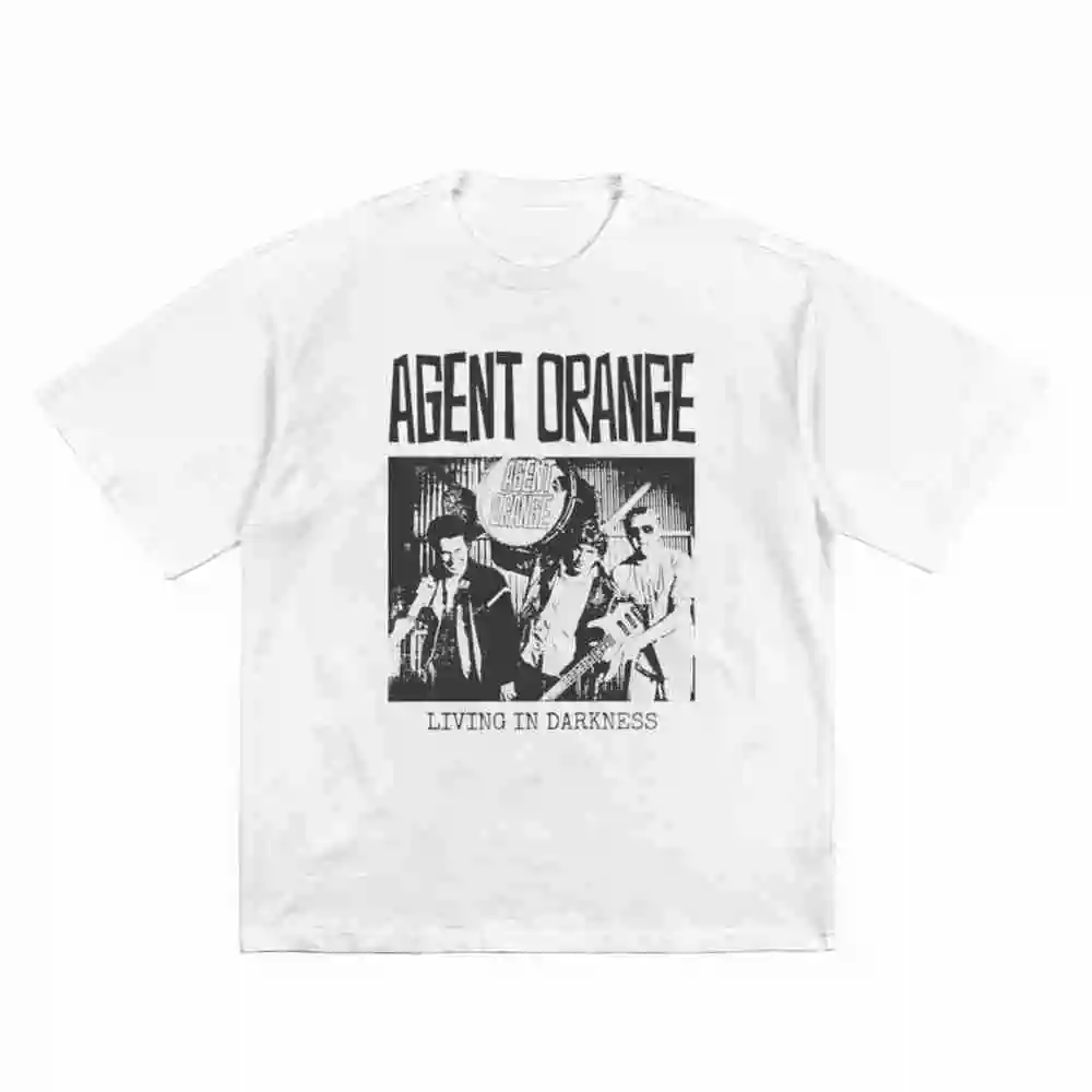 Agent Orange Hardcore Punk Surf Punkrock Short Sleeve Tee 100% Cotton T-Shirt