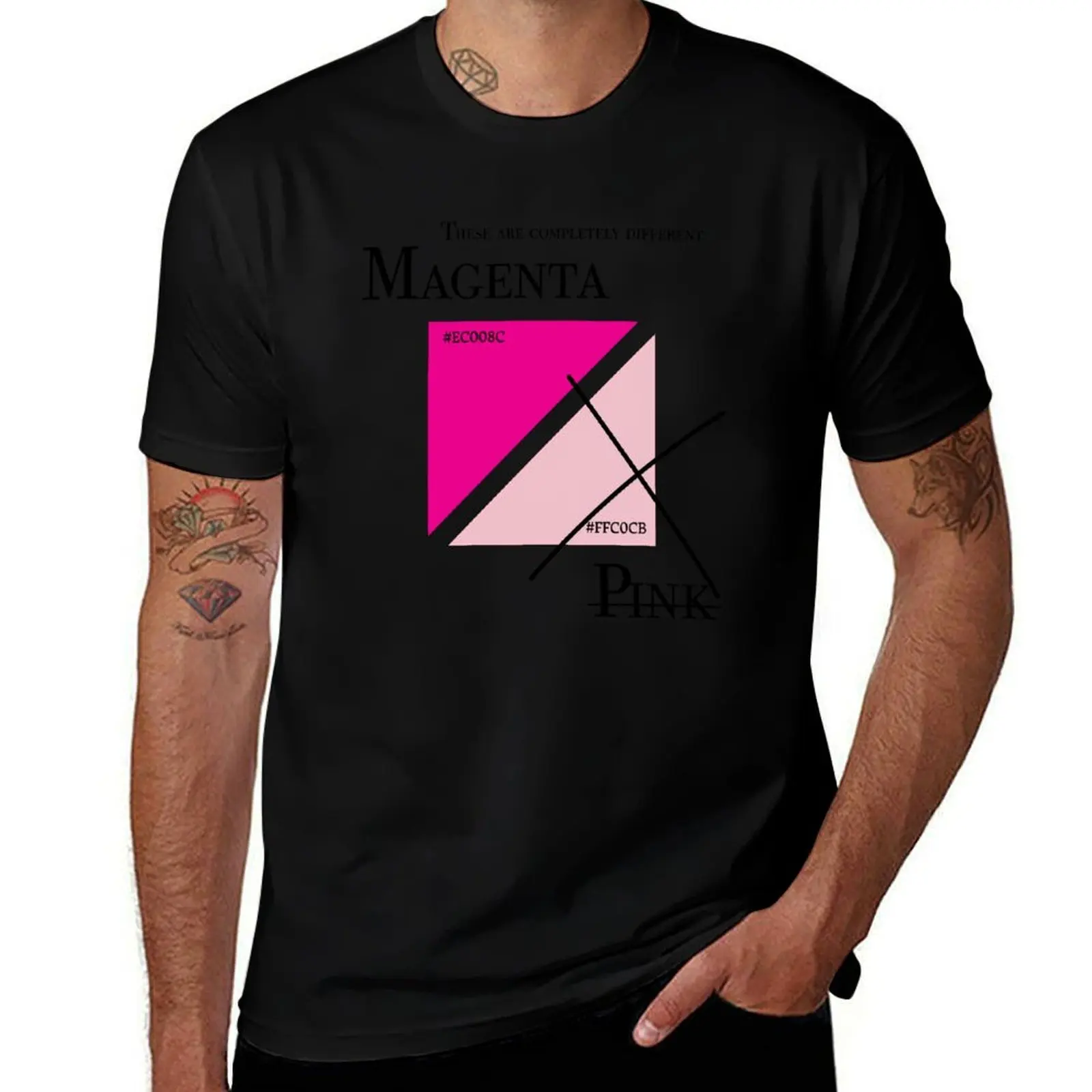 Magenta is not Pink [ kamen rider decade ] T-Shirt Work Style Casual T-Shirt
