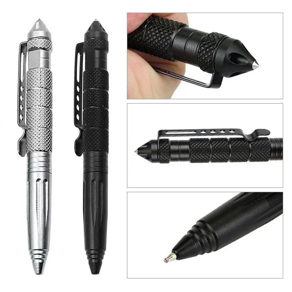 Stylo DulDefense multifonctionnel avec tête en acier au tungstène, stylo multifonction EDC, extérieur, autodéfense B2