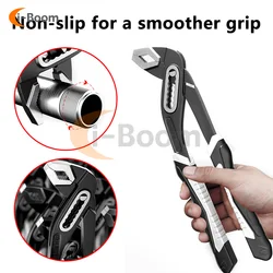 8/10/12Inch Water Pump Pliers Universal Wrench Multi-function Adjustable Water Pipe Pliers Large-nosed Pliers Pipeline Maintain