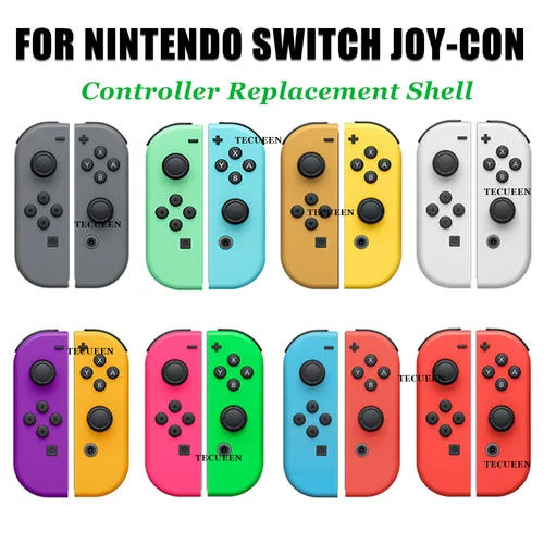 Carcasa de repuesto para Nintendo Switch/controlador OLED Joy-Con, placa frontal trasera, placa central SL SR, piezas de reparación de botones