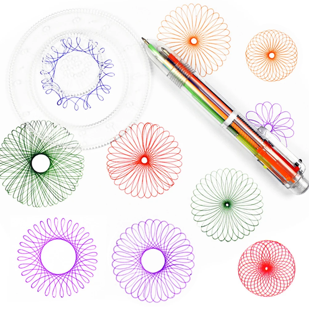 

1Set Curve Ruler Painting Set Transparent Durable Drawing Tools Creative Gear Kit for Students Designers Enthusiasts