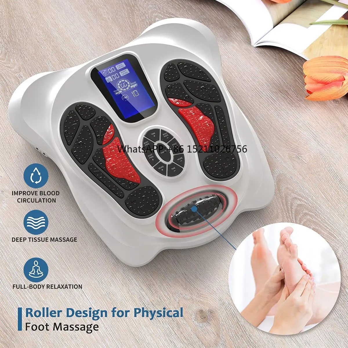 Portable Body Stimulator Effective Foot Muscle Nerve Relief Neuropathy Neck Arm Circulation Leg Massager Pain