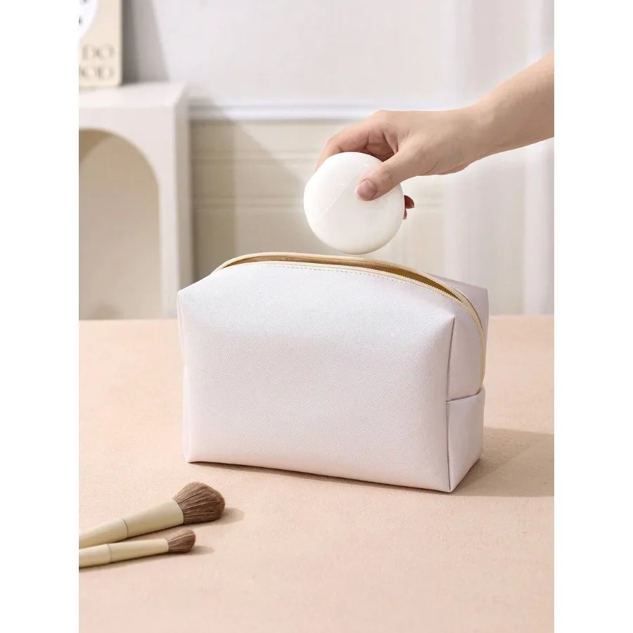 1pc Minimalist Travel Makeup Bag, Toiletry Bag, Cosmetic Organizer, Portable Outdoor Travel Toiletry Bag, Fashion Handbag, Dail