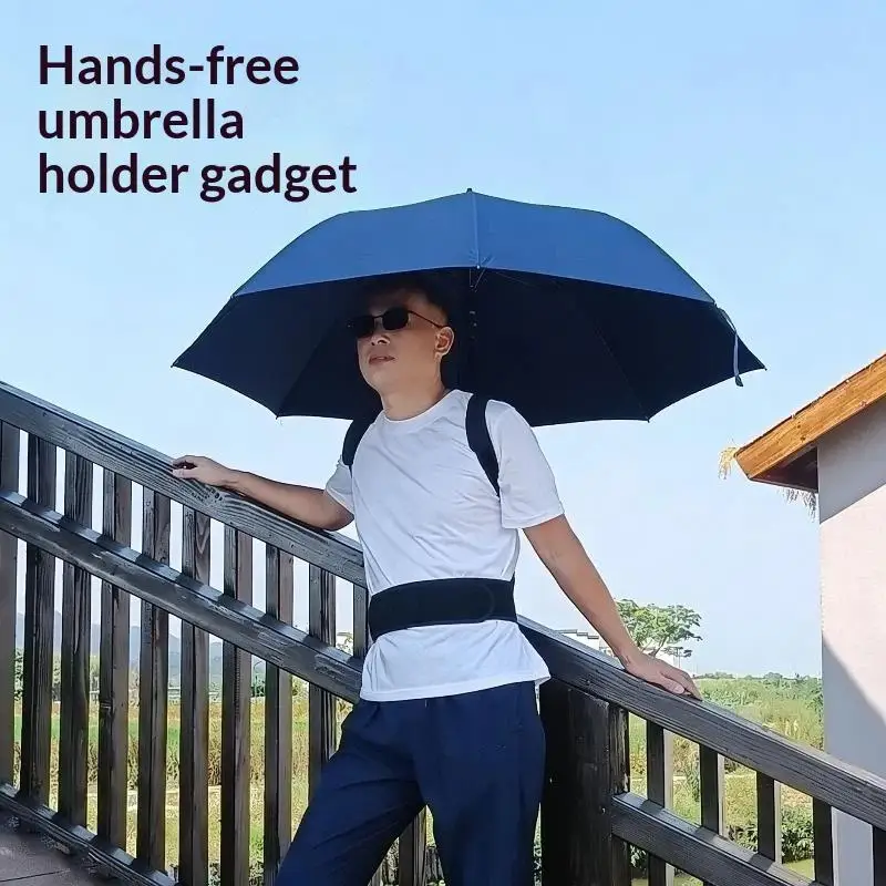 Hands Free Umbrella Holder Wearable Adjustable Shoulder Bracket for Outdoor Gardening Fishing Travel Rain Sun Cover