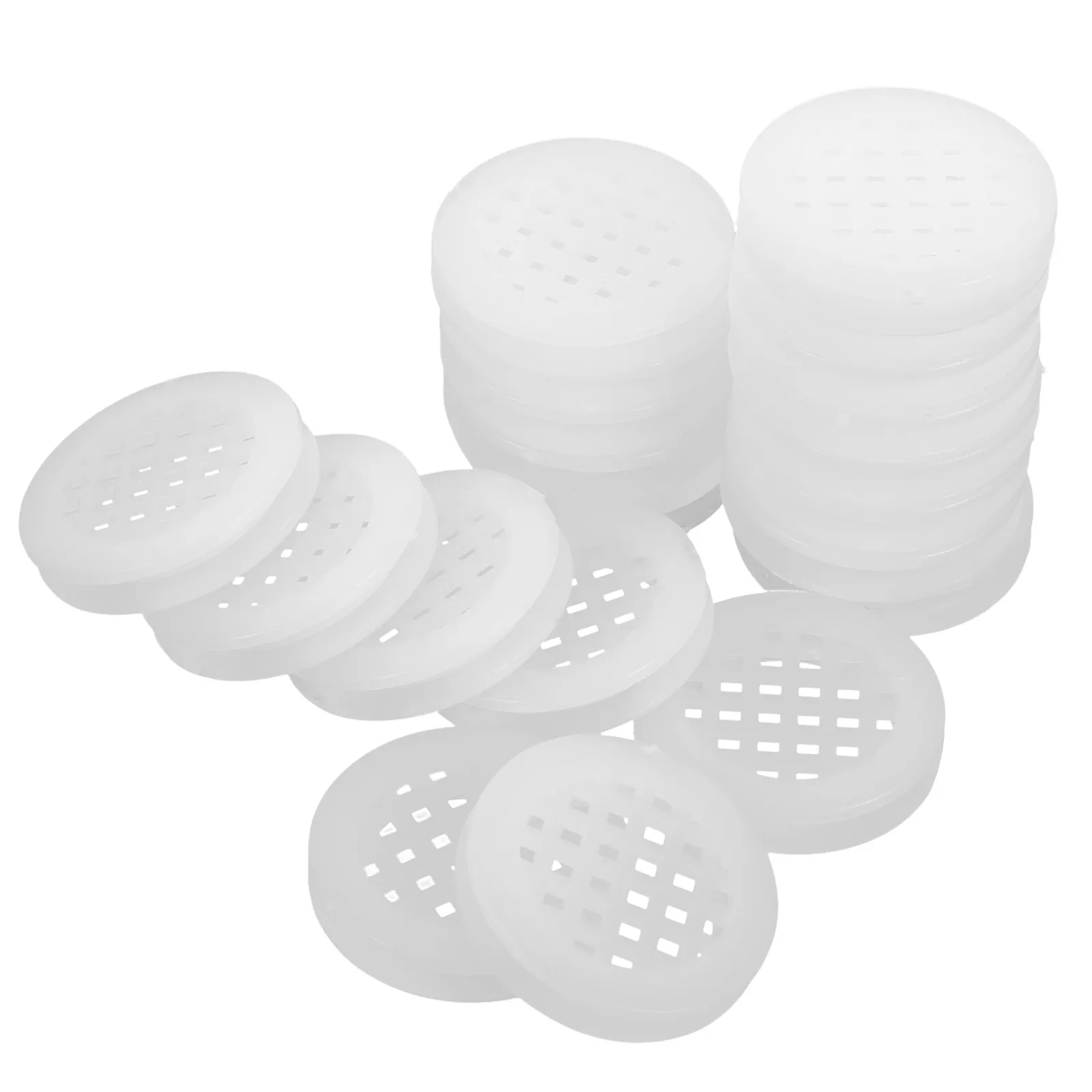 

20Pcs Round Vent Holes for Cabinet Plastic Air Vent Covers in Installation Cabinet Ventilation Holes for Wardrobe