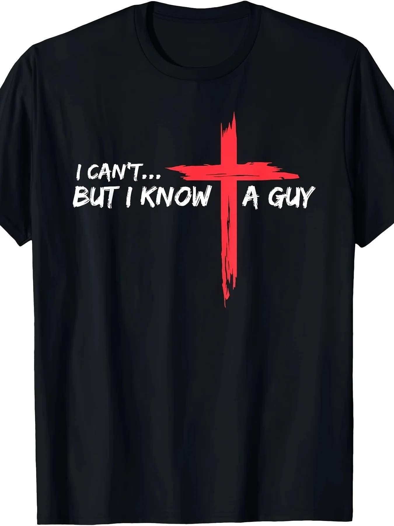 やり切れないけど、彼は知っているよ イエス・クロス 面白いキリスト教Tシャツ