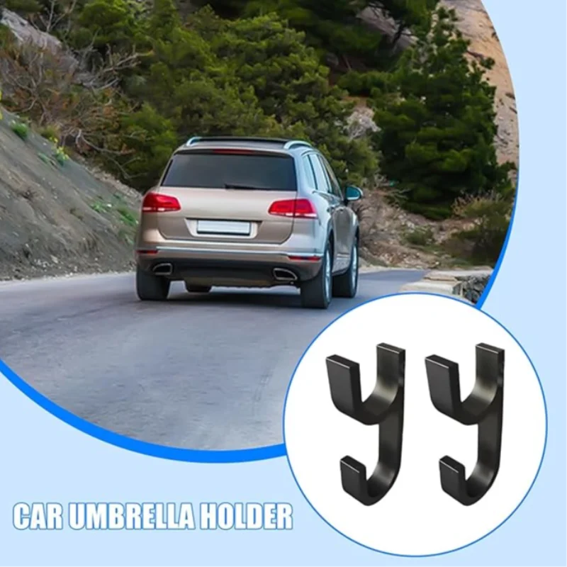 2/4pcs Multi-functional Car Trunk Hook Holder Installation Of Easy Car Hooks Suv Trunk Umbrella Storage And Organization Tools