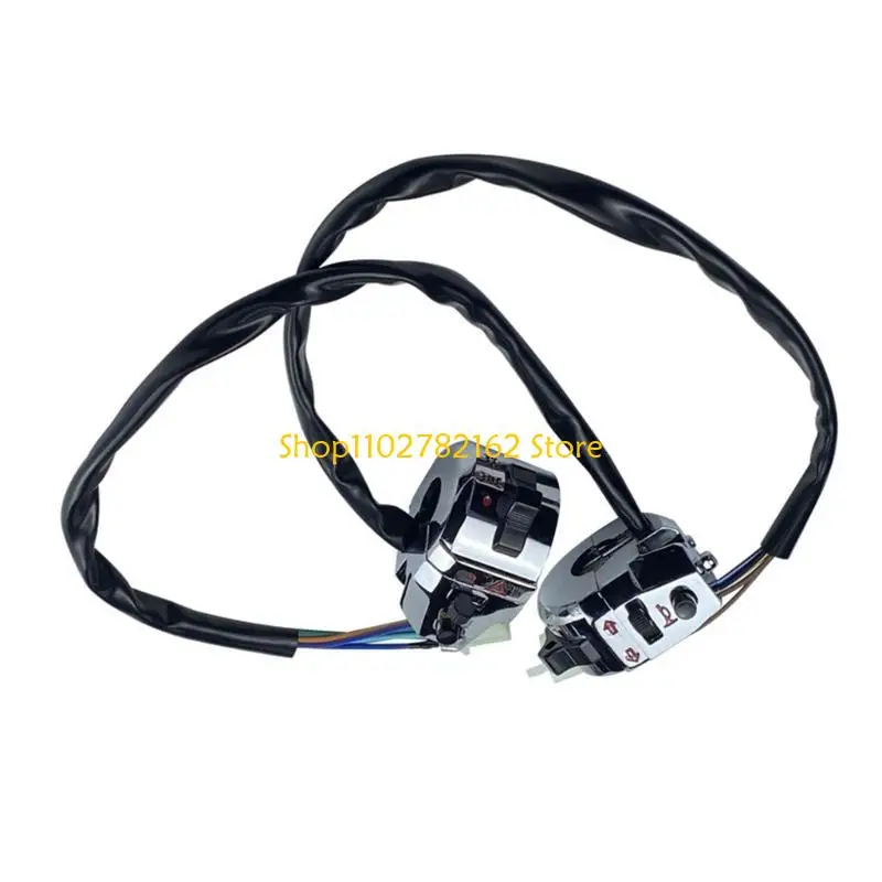 

547B Aluminum Converter Switches for Motorcycles Stylish Motorcycles Switches Handlebar Switches Simple Installation for Bike