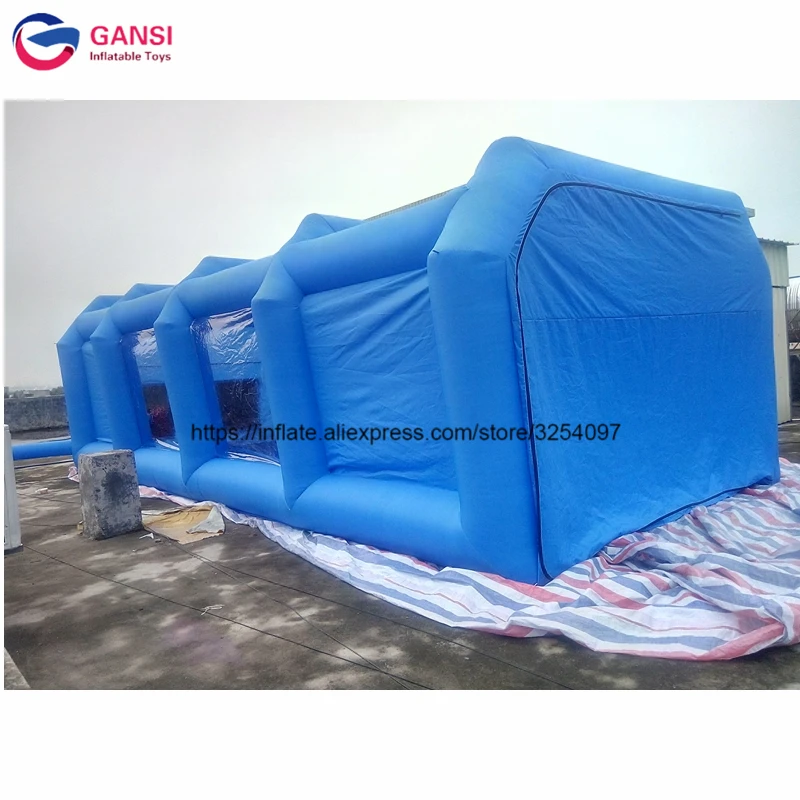 Factory Inflatable Spraying Painting Booth Room Mobile Inflatable Spray Booth Tent With Air Blower