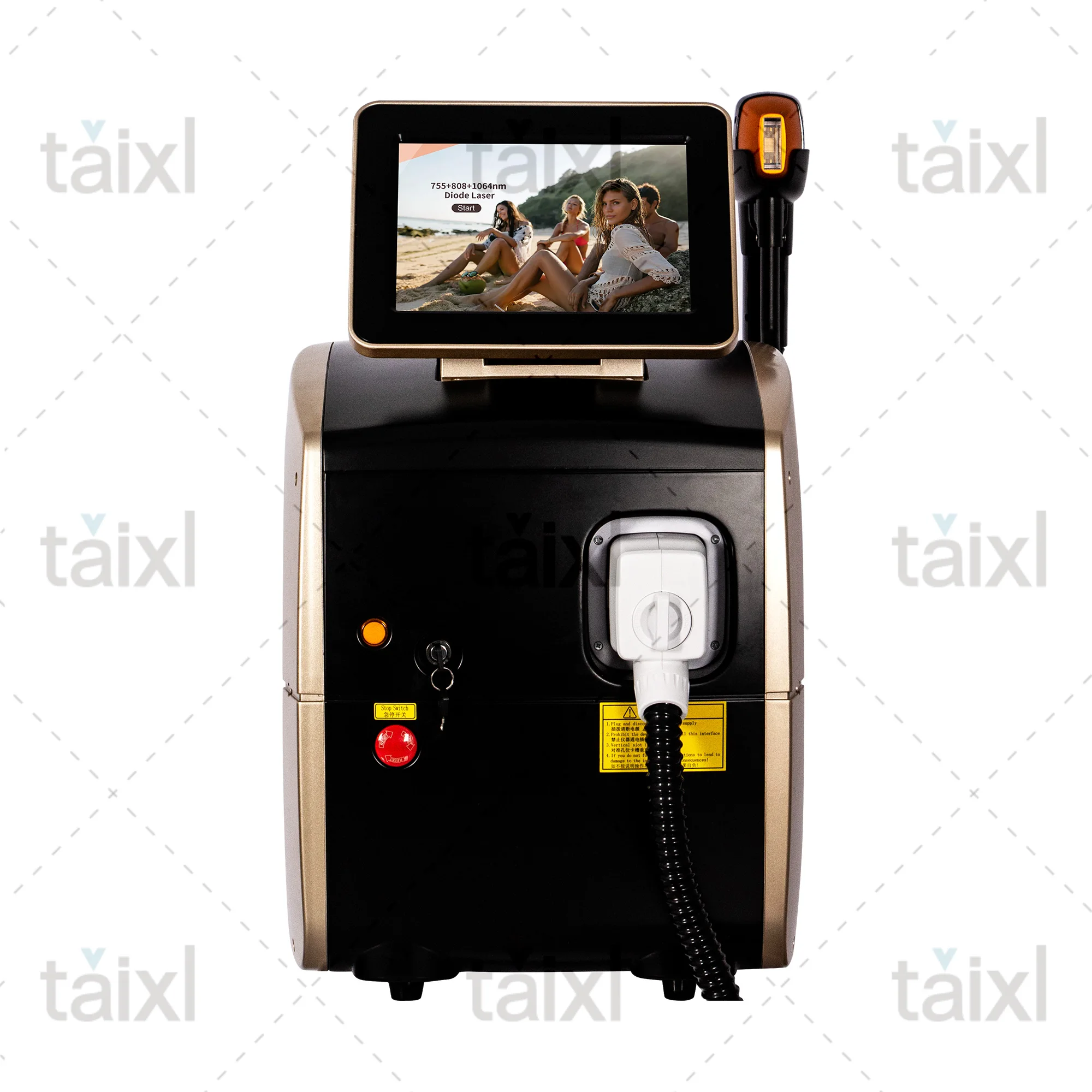 Portable 808 3wave Diode Permanent Hair Remove Fast Depilation Painfree Follicle Penetration Skin